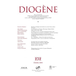 ISBN Diogène 2010, n° 232 livre philosophie Français