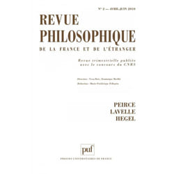 ISBN Revue philosophique 2010, t. 135 (2) livre philosophie Français