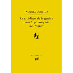 ISBN Le problème de la genèse dans la philosophie de Husserl