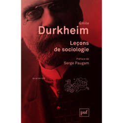 ISBN Leçons de sociologie livre Education Français