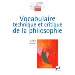 ISBN Vocabulaire technique et critique de la philosophie, philosophie, Français, 1376 pages