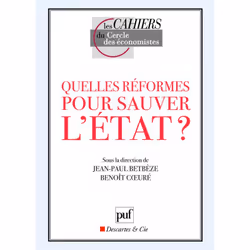 ISBN Quelles réformes pour sauver l'État ?, Économie, Français, 160 pages