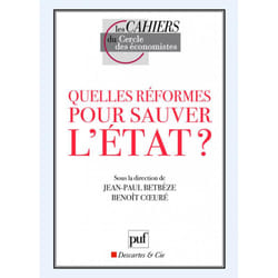 ISBN Quelles réformes pour sauver l'État ? livre Économie Français