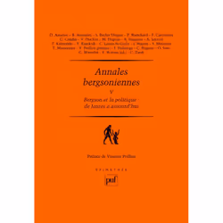 ISBN Annales bergsoniennes, V, philosophie, Français, 544 pages