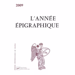 ISBN année épigraphique vol. 2009, histoire, Français, 420 pages