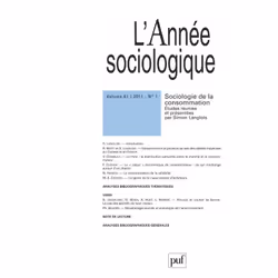 ISBN année sociologique 2011, vol. 61 (1), Education, Français, 256 pages