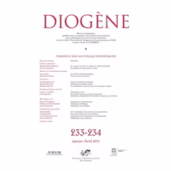 ISBN Diogène 2011, n° 233-234, philosophie, Français, 280 pages