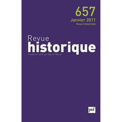 ISBN Revue historique 2011, n° 657 livre histoire Français