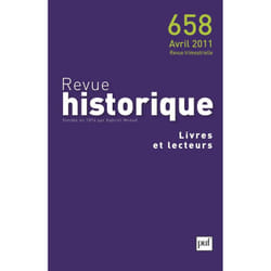 ISBN Revue historique 2011, n° 658 livre histoire Français
