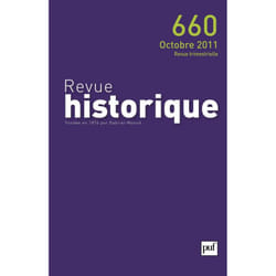 ISBN Revue historique 2011, n° 660 livre histoire Français