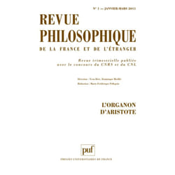 ISBN Revue philosophique 2011, t. 136 (1) livre philosophie Français