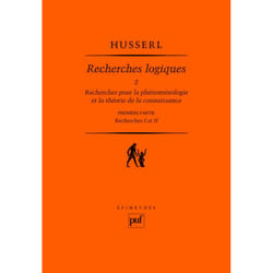 ISBN Recherches logiques. Tome 2, volume 1 livre philosophie Français