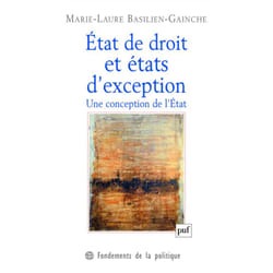 ISBN État de droit et états d'exception livre philosophie Français