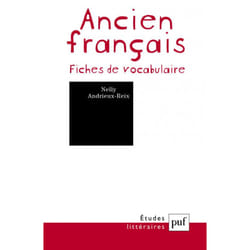 ISBN Ancien français. Fiches de vocabulaire livre Littérature