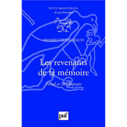 ISBN Les revenants de la mémoire. Freud et Shakespeare livre Psychologie Français