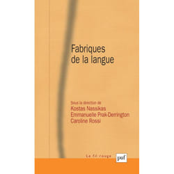 ISBN Fabriques de la langue livre Psychologie Français