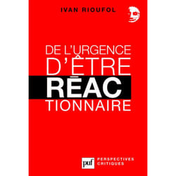 ISBN De l'urgence d'être réactionnaire livre Loi Français