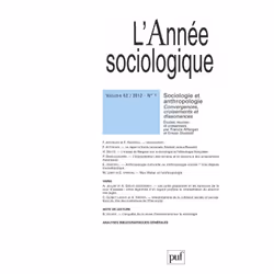 ISBN année sociologique 2012, vol. 62 (1), Education, Français, 272 pages