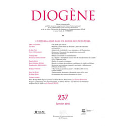 ISBN Diogène 2012, n° 237 livre philosophie Français