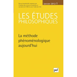 ISBN études philosophiques 2012, n° 1 livre philosophie Français