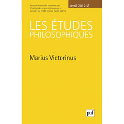 ISBN études philosophiques 2012, n° 2 livre philosophie Français