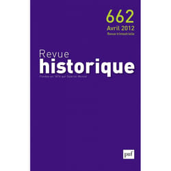 ISBN Revue historique 2012, n° 662 livre histoire Français