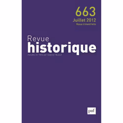 ISBN Revue historique 2012, n° 663, histoire, Français, 224 pages