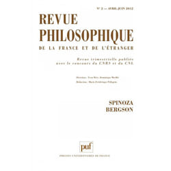 ISBN Revue philosophique 2012, t. 137 (2) livre philosophie Français
