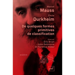 ISBN De quelques formes primitives de classification livre Education Français