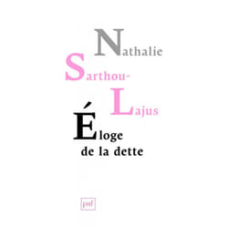 ISBN Éloge de la dette livre philosophie Français