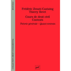 ISBN Cours de droit civil. Contrats. Théorie générale - Quasi-contrats livre Loi Français