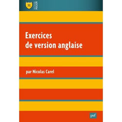 ISBN Exercices de version anglaise