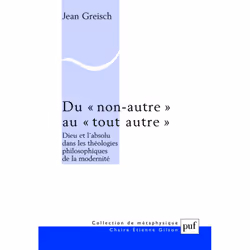 ISBN Du « non autre » au « tout autre », philosophie, Français, 388 pages