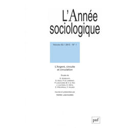 ISBN année sociologique 2013, vol. 63 (1) livre Education Français
