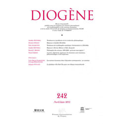ISBN Diogène 2013, n° 242 livre philosophie Français