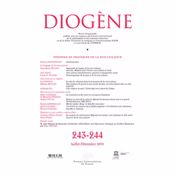 ISBN Diogène 2013, n° 243-244, philosophie, Français, 152 pages