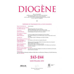ISBN Diogène 2013, n° 243-244 livre philosophie Français