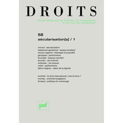 ISBN Droits 2013, n° 58 livre Loi Français