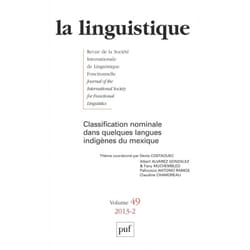 ISBN linguistique 2013, vol. 49 (2) livre Littérature Français