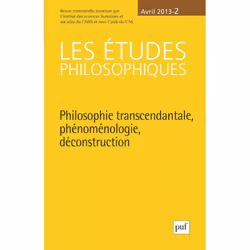 ISBN études philosophiques 2013, n° 2, philosophie, Français, 152 pages