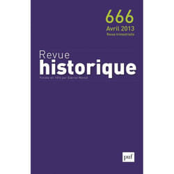 ISBN Revue historique 2013, n° 666 livre histoire Français