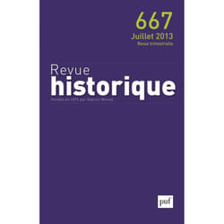 ISBN Revue historique 2013, n° 667 livre histoire Français