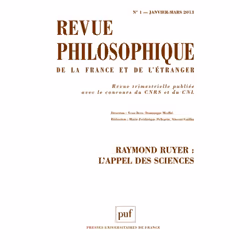 ISBN Revue philosophique 2013, t. 138 (1), philosophie, Français, 160 pages
