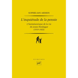 ISBN L'inquiétude de la pensée livre philosophie Français