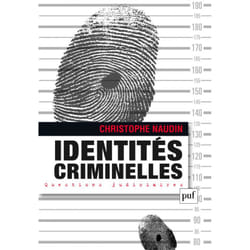 ISBN Identités criminelles livre Loi Français