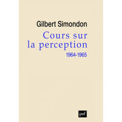 ISBN Cours sur la perception (1964-1965) livre philosophie Français