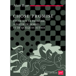 ISBN Chose promise livre philosophie Français