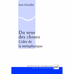 ISBN Du sens des choses. L'idée de la métaphysique, philosophie, Français, 192 pages