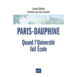 ISBN Paris-Dauphine : quand l'Université fait École livre Education Français