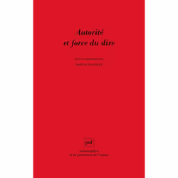 ISBN Autorité et force du dire, Psychologie, Français, 328 pages